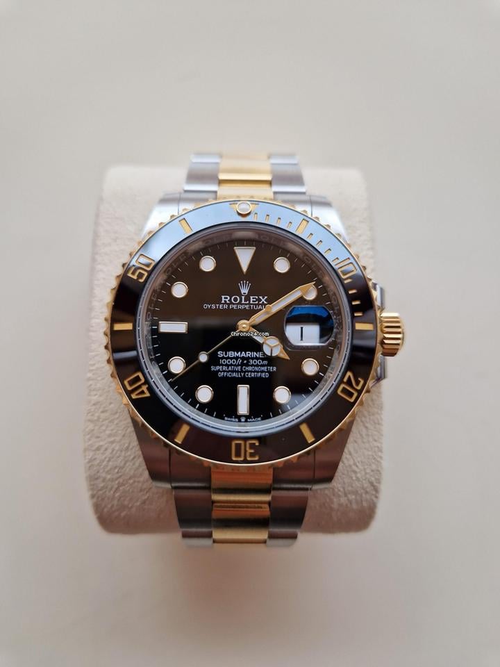 Rolex Submariner Date 2024 - Black Dial with Gold & Steel Elegance