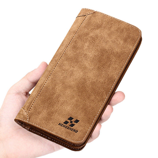 Long Men's Wallet Retro Casual Brand Wallet