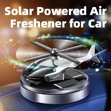 Solar Helicopter Car Air Freshener – Perfume Diffuser & Dashboard Decoration for Cars